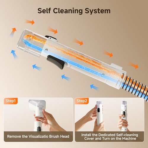 Image of Uwant Portable Carpet and Upholstery for Deep Cleaner, 18Kpa Carpet Cleaner Machine for Cars, Pets with Cleaning Tool and Self Cleaning Set of 1 for Spot, Rug, Couch