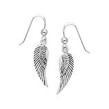 Jewelry Trends Guardian Angel Wings Sterling Silver Dangle Earrings Religious Jewelry