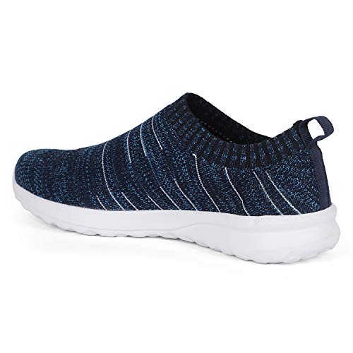 Image of Pro by Khadim's Men's Blue Casual Slip-On Sneakers