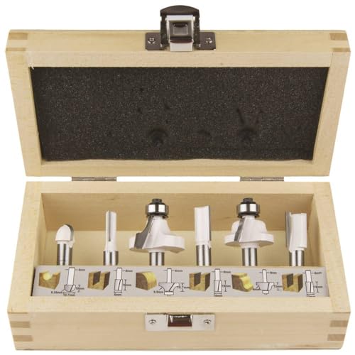 Makita Ensemble d'embouts de routeur 6 pcs 8 mm argenté