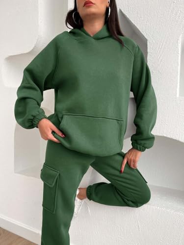 Image of KOTTY Women's Winter Tracksuit Set | Warm Fleece Gymwear Joggers & Hooded Top | Stylish Activewear Coord for Walking, Yoga & Travel