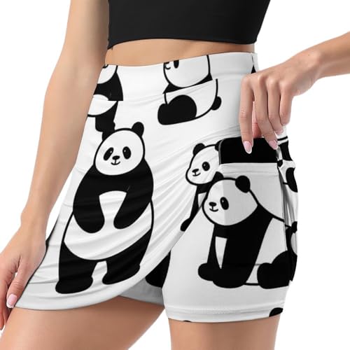 Women's Skorts Running Skort High Waisted Skirt with Built-in Shorts2