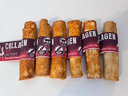 Collagen Natural Dog Treats - 5'' Beef Rolls (Pack of 6)