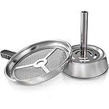 [Perfekte Struktur]: Das Kohlegitter sorgt für optimaler Durchzug und gleichmäßige Hitzeverteilung und verhindert das Anbrennen von Tabak. Mit dem Silikongriff können Sie Ihren Shisha Kopf sicherer bauen.