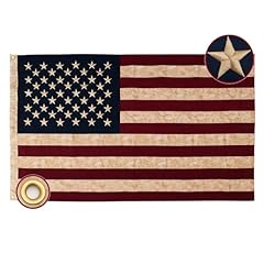 Cotton-Tea Stained American Flag