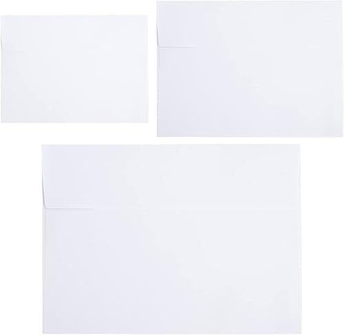 Paquete de 50 sobres de 5 x 7, sobres de 5 x 7 para invitaciones, sobres blancos A7, sobres autosellables para bodas, sobres de invitación