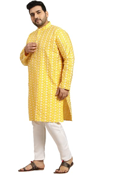 Image of SOJANYA (Since 1958, Men's Silk Blend Grey Kurta Pyjama & Silk Blend Jacket Combo