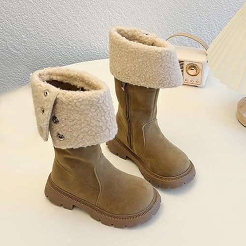Fashion Autumn And Winter Children Boots Boys And Girls Ankle Boots Thick Soles Non Slip Side Toddler Shows Girls2
