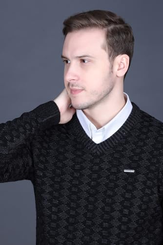 Image of GODFREY V Neck Full Sleeve Sweater for Man Winter Pullover