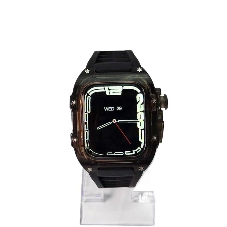 Bracelet en caoutchouc transparent EZZON au design épuré pour iWatch