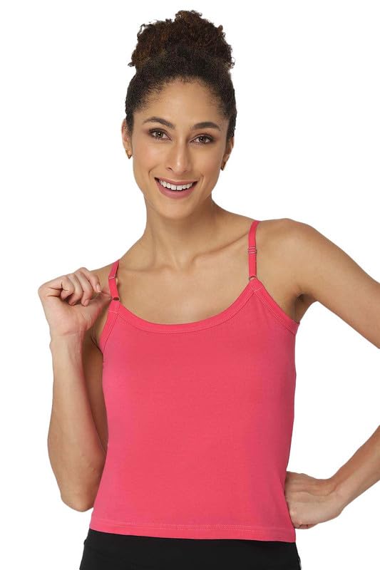 Image of Intimacy Cotton Camisole for Women with Adjustable Straps - Soft & Breathable Everyday Wear Slip for Women