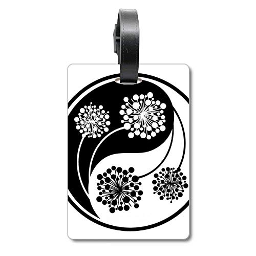 Étiquette Bouddhiste Yin-Yang pour personnaliser vos bagages de voyage zen