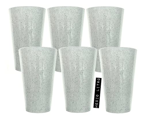 Reviews de Vaso blanco disponible en línea. 41 Vasos De Plastico Polipropileno Parece Peltre Medio Litro Reutilizables de 18oz, 532ml, Apto para Microondas y Lavavajillas Apilables, Ideales para Hogar, Alberca, Restaurante o...
