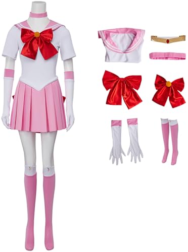 Windskids Sailor Chibi Disfraz Mujer Cosplay Anime Sailor Chibi Moon Chibiusa Combate Uniforme Vestido Avec Accesorios para...