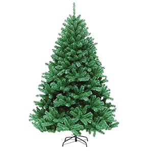 Abaodam Kunstmatige Kerstboom Eenvoudig Te Monteren Groene Kerstboom Metalen Stand Versleutelde Bladeren Opvouwbare Base