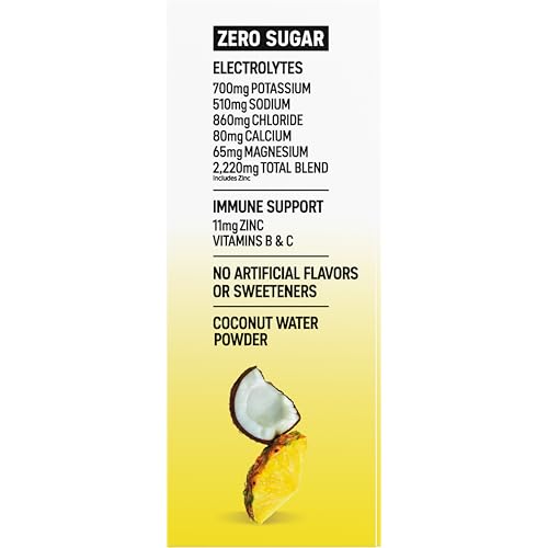 Image of BODYARMOR Flash I.V. Electrolyte Packets, Pineapple Coconut, Zero Sugar Drink Mix, Single Serve Packs, Coconut Water Powder, Hydration for Workout, Travel Essential, Add Sticks to Liquid (15 Count)