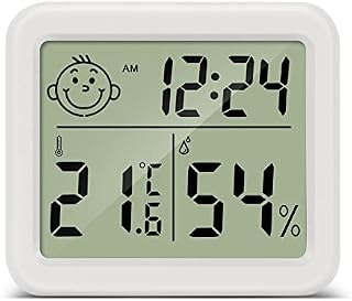 PAIRIER Termohigrometr cyfrowy , przenośny termohigrometr wewnętrzny o wysokiej dokładności, termometr pokojowy z ekranem LCD, odpowiedni do szklarni, domowych i biurowych urządzeń pomiarowych