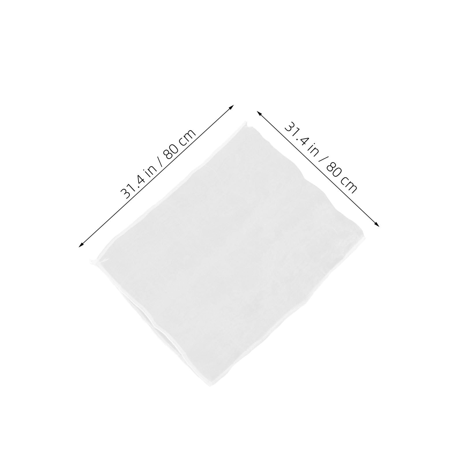 8 Piezas Red para Árboles Frutales de Nylon Blanco con Cordón | Cierre Doble con Cordón y Cremallera, para Jardinería y Huerto Permite Paso de Luz, Protección Vegetal