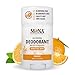 MONA BRANDS Aluminum-Free All-Natural Deodorant for Sensitive Skin; Orange Natural Fragrance; Non-GMO, Vegan, Baking soda-free, Alcohol-Free & Cruelty-free; 1.76 Oz