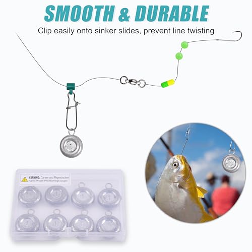 Disc Sinkers Fishing Weights, Coin Fishing Sinkers Weights Saltwater Surf Fishing Weights Bottom Drifting Trolling Catfishing Fishing Sinkers Saltwater Gear Tackle 1oz 2oz 3oz 4oz 5oz 6oz 8oz - Thumbnail 6