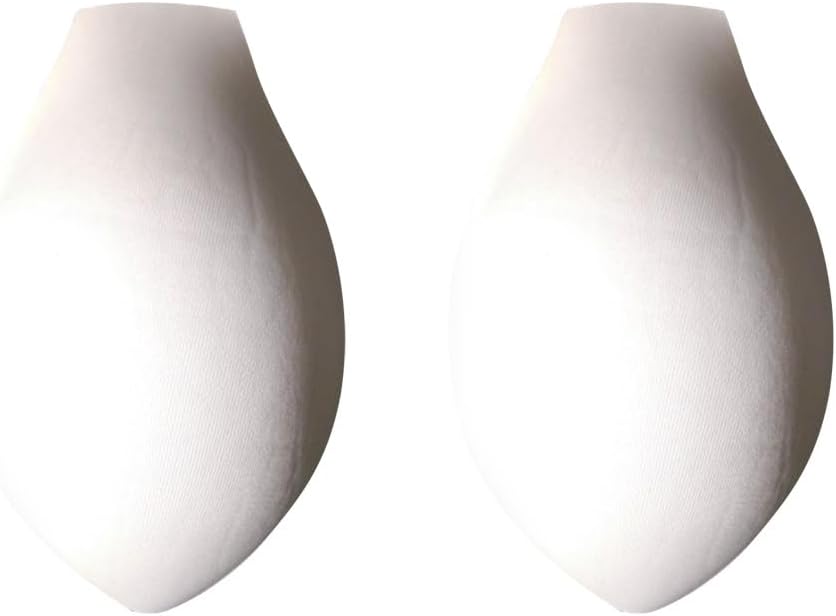 2pcs Front Pouch Pad 3D Bulge Enhancing Underwear Cup Sponge Pad Swimwear Padded Swim Brief Coasters White Underware Bathing Suit