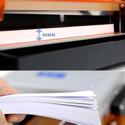 Cortadora De Papel Eléctrica De 300 Mm, Corta hasta 40 Mm De Grosor, Precisión De ±0,5 Mm, Oficina, El Hogar Y La Escuela: Corte Rápido, Seguro Y Eficien