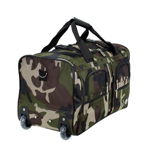 Miniatura 5 de Rockland, Bolsa De Lona Con Ruedas, Camo, 56 Cm
