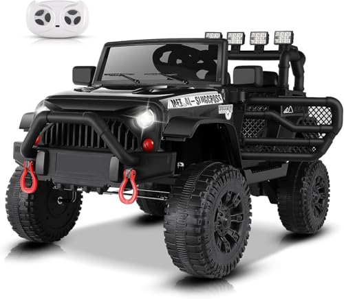 Hikole 24V Ride on Toys for Big Kids with Remote Control, 4X4 400W Battery Powered Truck with Bluetooth, Music, LED Ligh - Detailed View