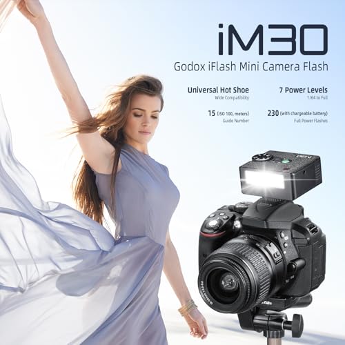GODOX iM30 Mini iFlash Camera Flash GN15 6500K Recycle Time 3.6s On-Camera Flash Speedlite for Sony Canon Nikon Fuji Olympus Cameras - Image 2