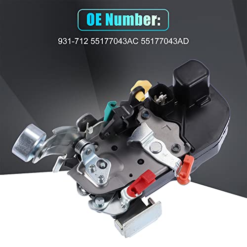 Image of X AUTOHAUX Front Left Driver Side Power Door Lock Actuator Motor for Jeep Liberty Sport Utility 2002 2003 2004 2005 931-686 55177043AC 55177043AD