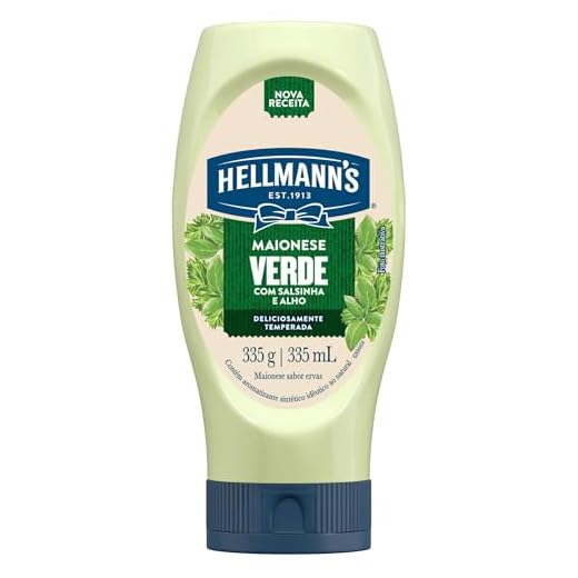 Hellmanns Maionese Verde Squeeze 335g