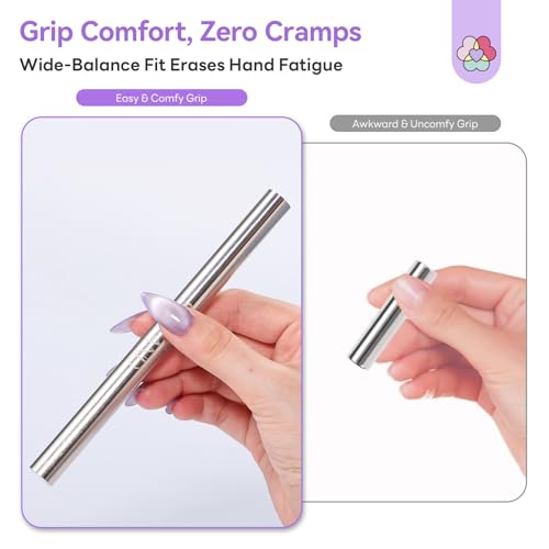 Image of SAVILAND Essentials Cat Eye Magnet for Nails: 5X Stronger Neodymium Nail Magnet Stick Ergonomic Dual-Ended Magnetic Nail Wand for Nail Art 3D Cateye Nails Magnetic Gel Polish Nail Decoration Kits