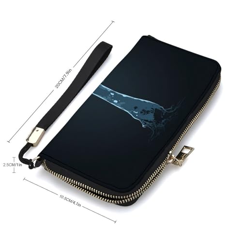 Magic Mushroom PU Leather Clutch Long Bifold Wallet, Coin Purse Credit Pass Case, Durable Card-Holder Money Storage for Women Men2