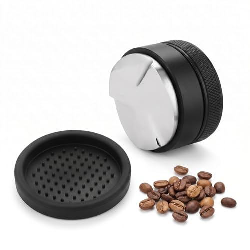 Image of 58 mm Coffee Distributor, Coffee Leveler, Tamper, Espresso Distribution Tool, 304 Stainless Steel, Adjustable Depth, Ideal for Consistent Espresso Extraction