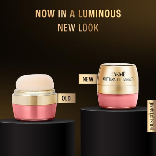 Image of Lakme Ultimate Glam Illuminizer - Sun-Kissed, Loose Powder, Shimmer Highlighter for Face, Long Lasting for Glowing Cheeks, 4gm (Pack of 3)