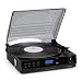 Produktbild auna TT-186 DAB Plattenspieler - DAB+, FM Radio, Bluetooth-Funktion, Riemenantrieb mit 33, 45 U min, AUX-Eingang, Line-Ausgang, Schlaffunktion, inkl. Kopfhörer-Anschluss