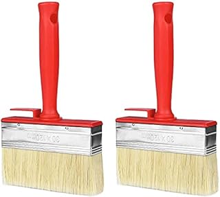 Oumuik Paint Brushes/Fence Paint Brushes 2 Pack Paint Brushes Set,Renovation Tools, Wall Painting Tools, Removable Block Brushes 120 mm Fence Brush Paint Decking Brush Set