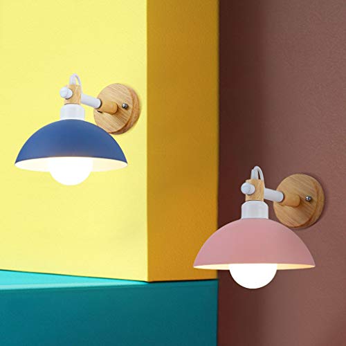 Aplique de pared hierro forjado Macaron con soporte de luz moderno para decoración E27 4