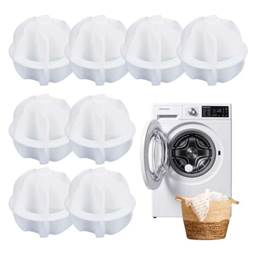 8 Piezas bolas de lavado para lavadora, Bolas de secado reutilizables, Bolas Para Lavadora, Chaqueta de plumón, Secadora de ropa, Bola para limpieza de ropa del hogar