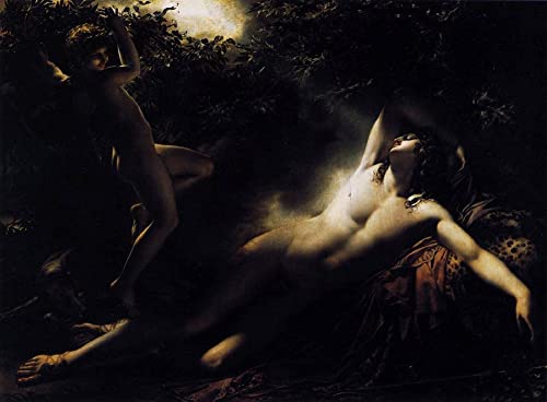Impression d'affiches le Sommeil d'Endymion Girodet Toile de Qualité