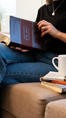 Vida Revisada, Reina Valera Nkjv/Rvr, Bilingual Bible, Leathersoft, Brown / Nkjv/Rvr Biblia Bilingüe, Leathersoft, Café thumb #9