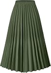 comefohome – comefohome Rock Damen Sommer Midi Lang Röcke Hohe Taille Fal