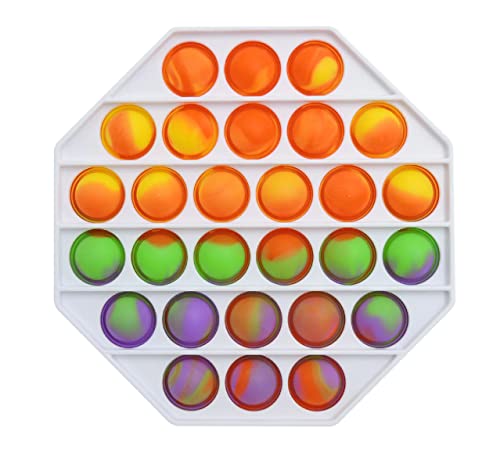 Pop It Forma Geométrica Anti-Estresse Cores Diversão Para Crianças Distração Colorido Brinquedo Dive