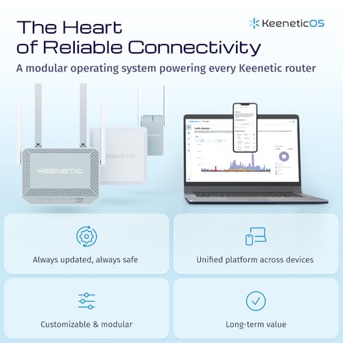 Keenetic Skipper KN-2112 Router DSL Dual-band Wi-Fi Gigabit Ethernet Grigio Bianco - 9