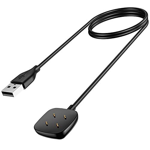 KIMILAR Charger Compatible with Fitbit Versa 3 / Fitbit Sense Charger, Replacement USB Magnetic Charging Cable Dock Stand for Sense/Versa 3 Smartwatch, 3Ft Sturdy Power Cord