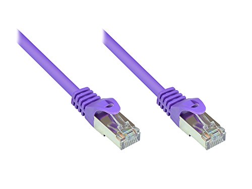 Preisvergleich Produktbild Patchkabel, Cat. 5e, SF / UTP, violett, 10m, Good Connections®