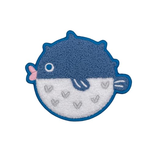 刺繍コースター フグ 吸水型