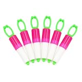 Croch Einhängebissanzeiger für Knicklichter, 6er Set Bissanzeiger Hänger für Karpfenangeln, Fluoreszierende Bissanzeiger zum Einhängen, Angelzubehör für Tag & Nacht
