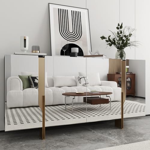 Papier peint autocollant mural argent miroir flexible 30x800cm