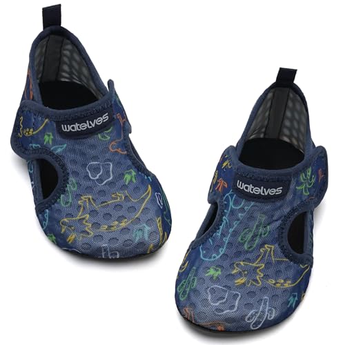 Image of WateLves Kids Water Shoes Toddler Girls Boys Barefoot Non-Slip Quick Dry Aqua Socks for Beach Swim Walking